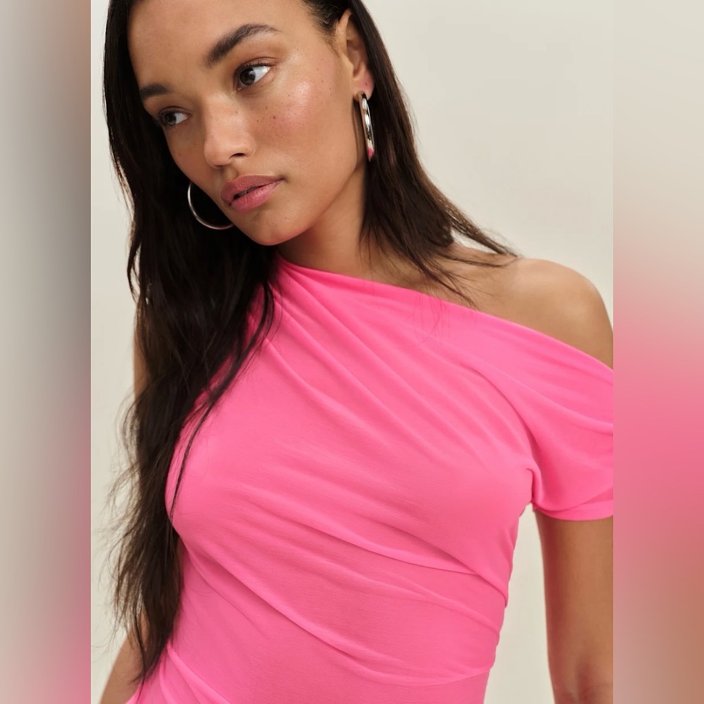 Reformation Belle Knit Top Pink - Size M